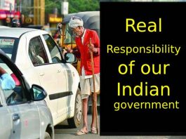 Real responsibility of our Indian government