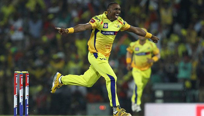 Dwayne Bravo of Chennai Super Kings - 2015