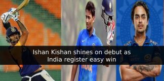 Ishan Kishan shines on debut as India register easy win