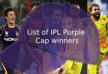 List of IPL Purple Cap winners in all seasons