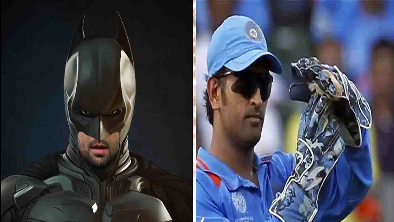 MS Dhoni as Batman