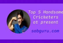 Top 5 Handsome Cricketers at present