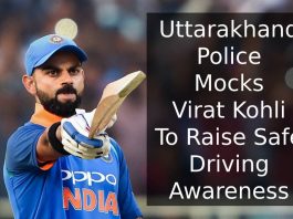 Uttarakhand Police Mocks Virat Kohli To Raise Safe Driving Awareness