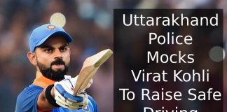 Uttarakhand Police Mocks Virat Kohli To Raise Safe Driving Awareness