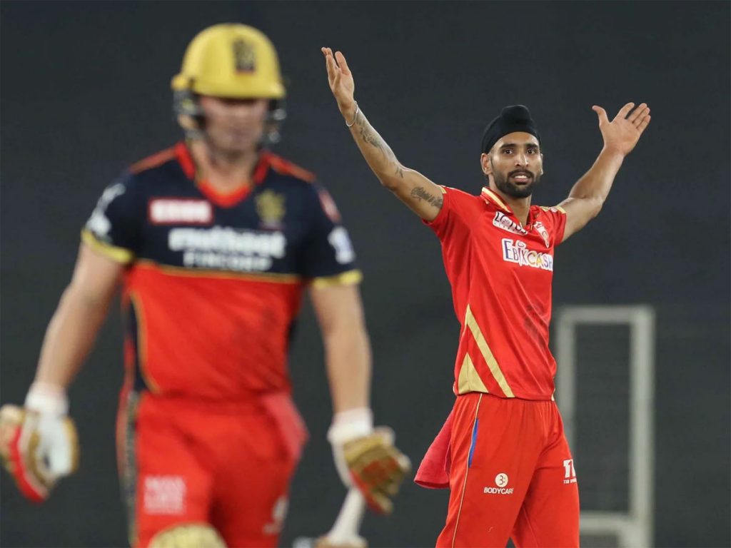 IPL 2021 : Harpreet Brar took the wicket of AB Devillers