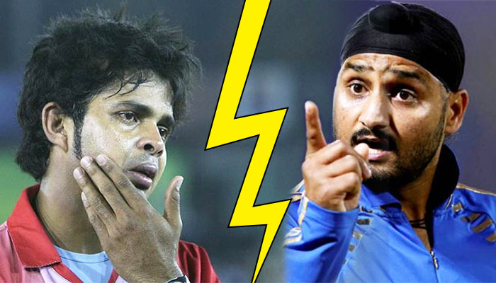 Harbhajan Singh and Sreesanth - IPL 2008