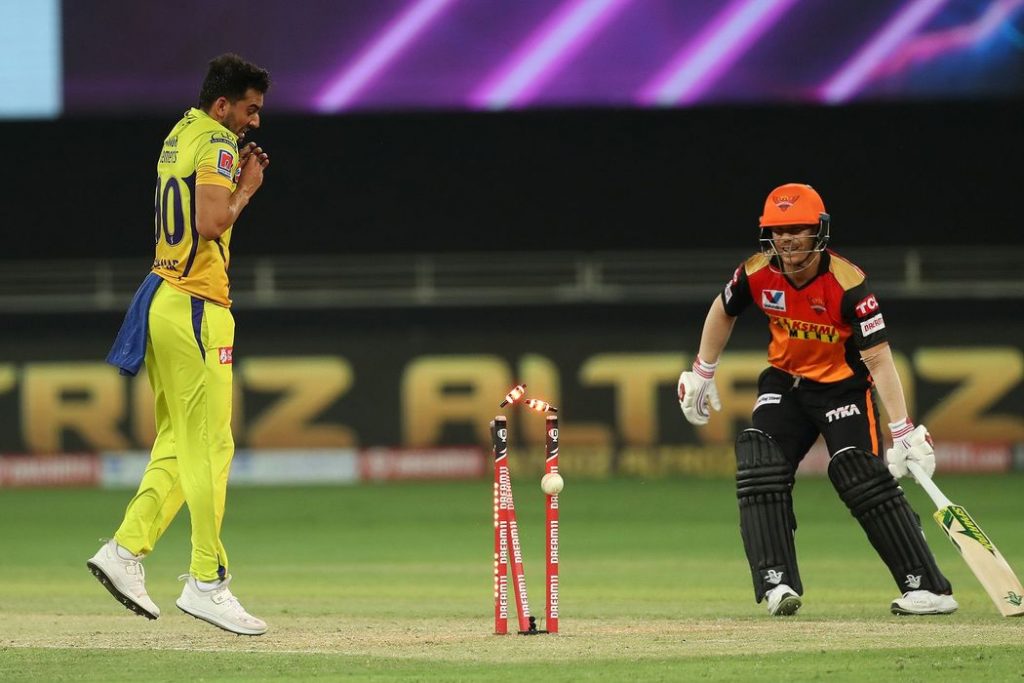 IPL 2021 : CSK vs SRH Player Battle - David Warner vs Deepak Chahar