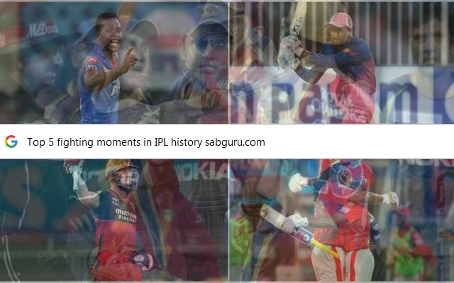 Top 5 fighting moments in IPL history