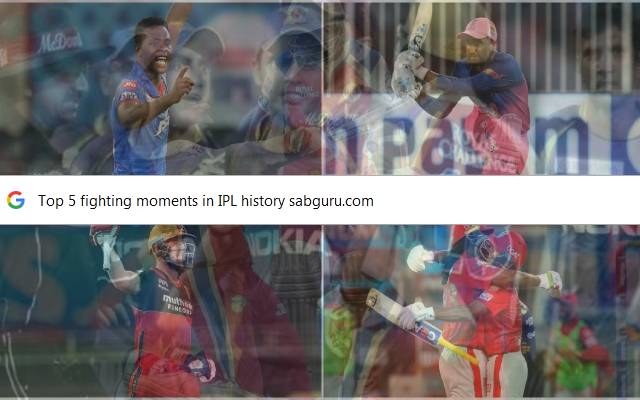 Top 5 fighting moments in IPL history Top 5 fighting moments in IPL history