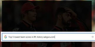 Top 5 lowest team scores in IPL history