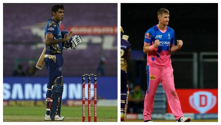 IPL 2021 : MI vs RR Player Battle - Suryakumar Yadav vs Chris Morris