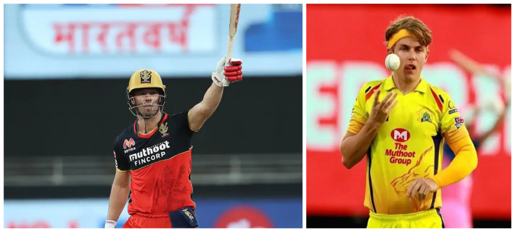 IPL 2022 : CSK vs RCB Player Battle - AB Devillers vs Sam Curran