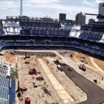 Photos of construction in Santiago Bernabeu