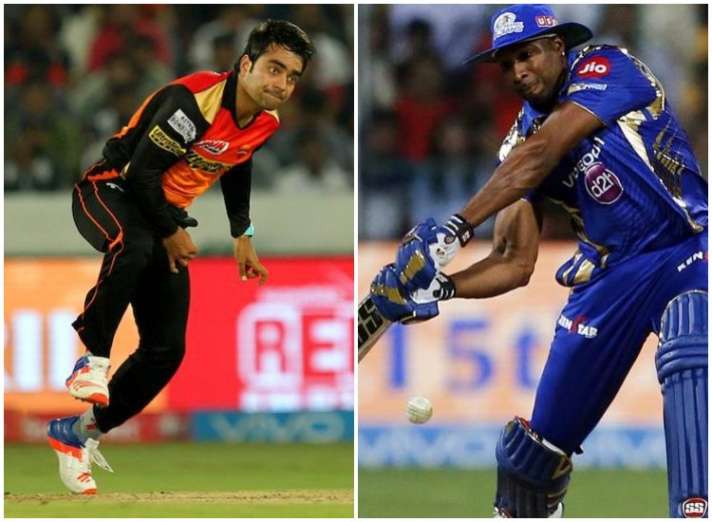 IPL 2021 : SRH vs MI Player Battle - Kieron Pollard vs Rashid Khan