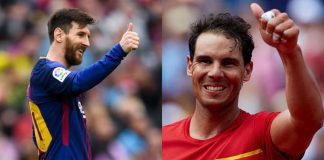 Lionel Messi congratulates Rafael Nadal for winning 2021 Laureus World Sportsman of the Year Award