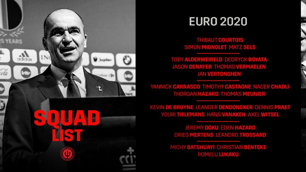 Belgium Euro 2020 Squad