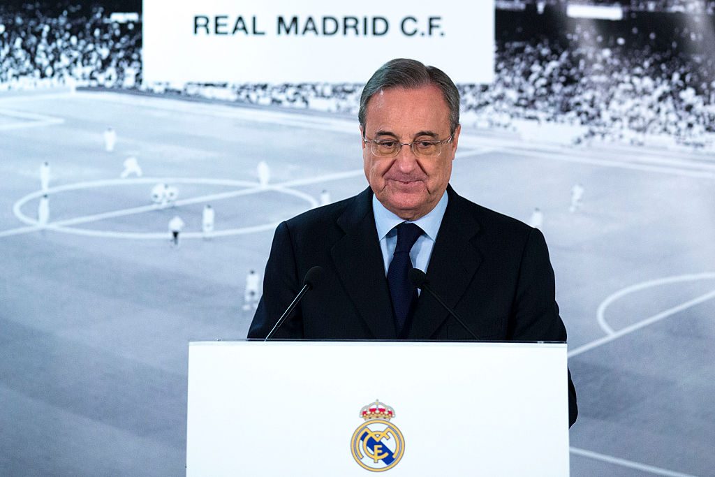 What Florentino Perez said about the redevelopment of Santiago Bernabeu ?