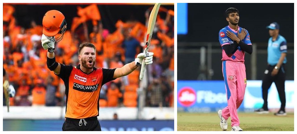 IPL 2022 : RR vs SRH Player Battle - David Warner vs Chetan Sakariya