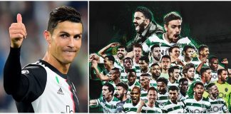 Cristiano Ronaldo congratulates his former club Sporting CP for winning Portuguese League