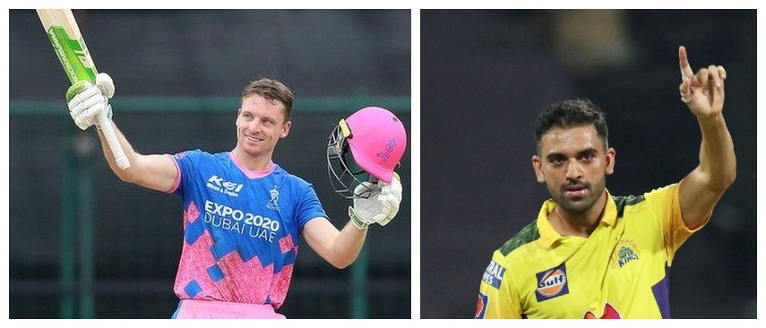 IPL 2021 : RR vs CSK Player Battle - Jos Buttler vs Deepak Chahar