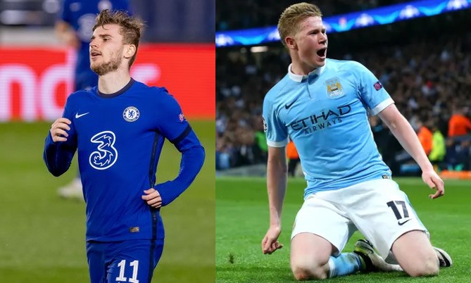 UEFA Champions League 2021 final - Timo Werner vs Kevin De Bruyne