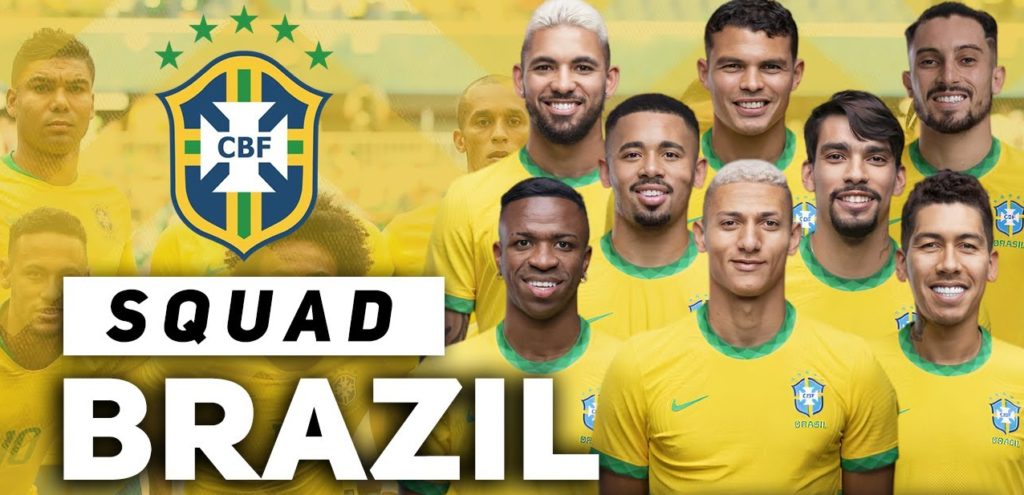 Brazil FIFA World Cup 2022 Squad