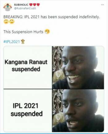 IPL suspended : Here are Top 10 IPL 2021 memes to make you smile