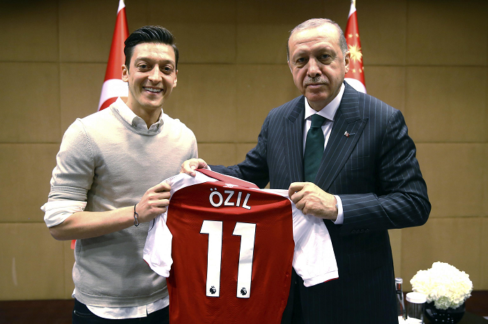 Mesut Ozil with Turkey President