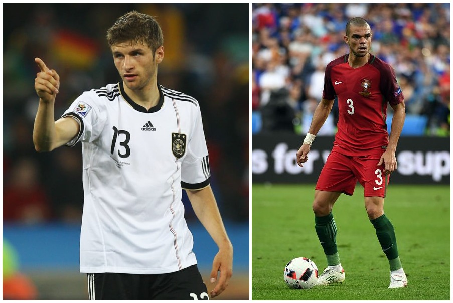 Portugal vs Germany Player Battle - Thomas Muller vs Pepe