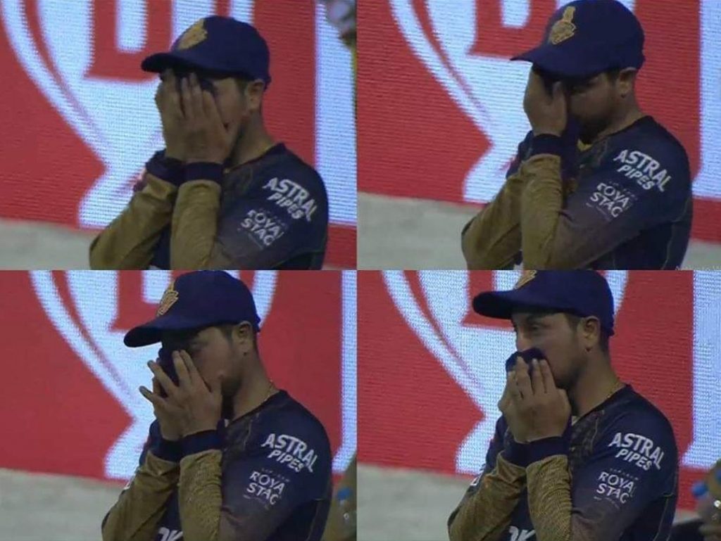 When did Kuldeep Yadav cried