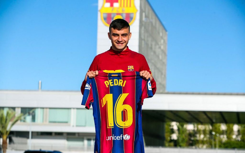 Pedri Gonzales Barcelona Number 10 Jersey