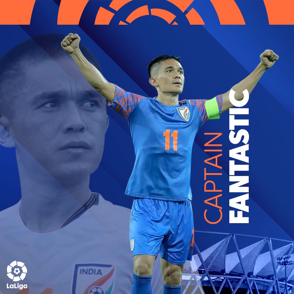 Happy Birthday Sunil Chettri : La liga wishes Sunil Chettri