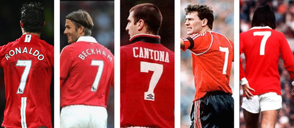 Manchester United Number 7 History