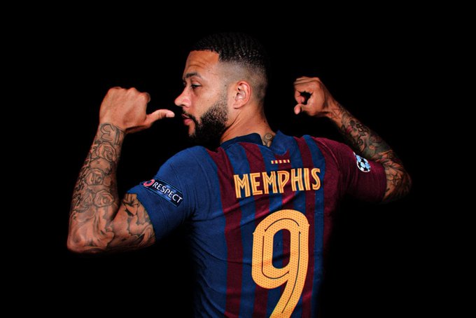 Qual camisa depay vai usar no Barcelona?