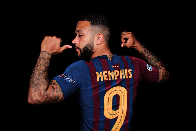 Memphis Depay Barcelona Jersey