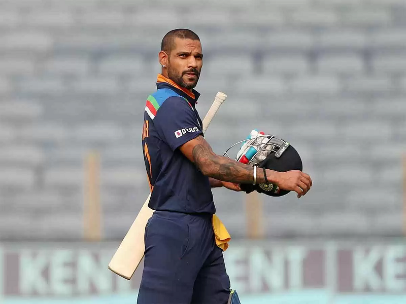 Why was Shikhar Dhawan not selected in the India's T20 World Cup squad?