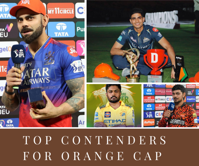 Top contenders for Orange Cap