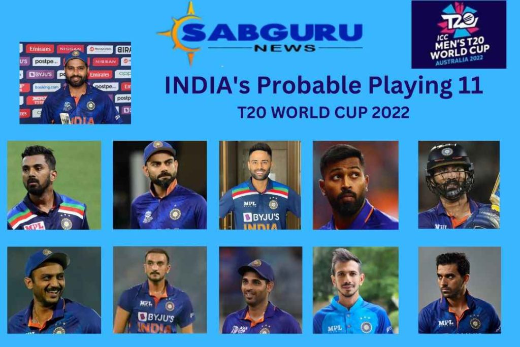 T20 WC 2022 : India Probable Playing XI