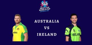T20 WC 2022 : Australia vs Ireland Dream11 Prediction, Fantasy Team Tips