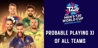 T20 World Cup 2022 - Probable Playing XI of all teams