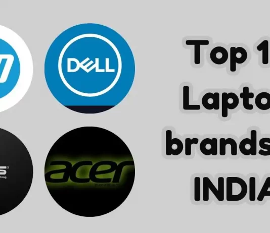 Top 10 Laptop brands in india