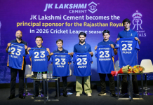 JK Lakshmi Cement becomes the principal sponsor for the Rajasthan Royals in 2026 Cricket League season