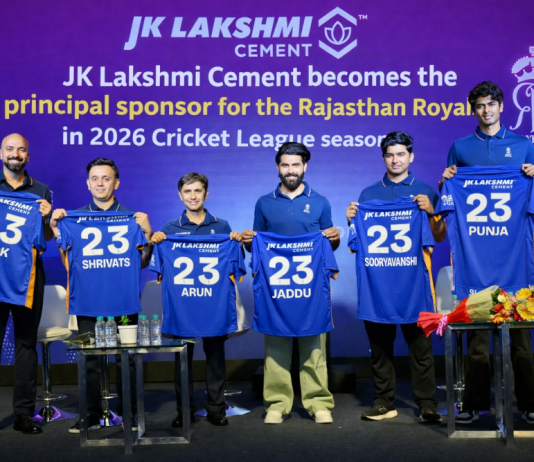 JK Lakshmi Cement becomes the principal sponsor for the Rajasthan Royals in 2026 Cricket League season