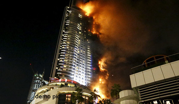 नववर्ष समारोह से पहले दुबई के होटल में भीषण आग लगी