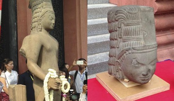 130 साल बाद फ्रांस ने हिन्दू देवता की प्रतिमा का सिर लौटाया 130 साल बाद फ्रांस ने हिन्दू देवता की प्रतिमा का सिर लौटाया