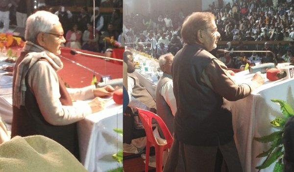 nitish kumar addressing Jannayak Karpoori Thakur's Jubilee Celebration program in patna