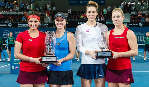 sania mirza and Martina hingis won their 10th WTA doubles title together in Brisbane