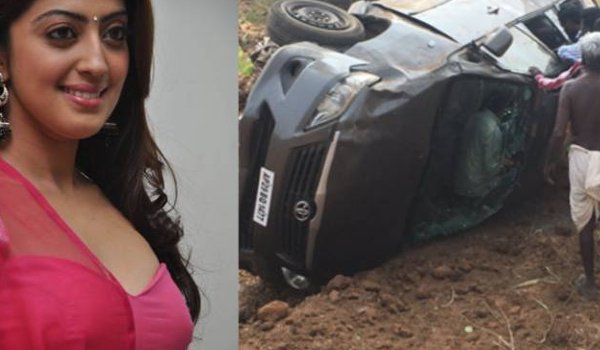 Actress Pranitha Subhash escapes unhurt in road accident