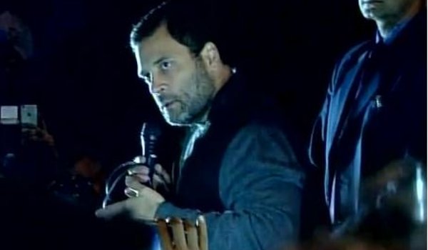 rahul gandhi visits jnu, says those suppressing institution's voice are anti national