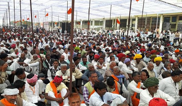 akhil bharatiya kisan sammelan at muhana mandi in jaipur